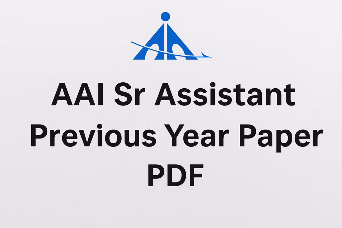 AAI Senior Assistant Previous Year Question Paper 2025