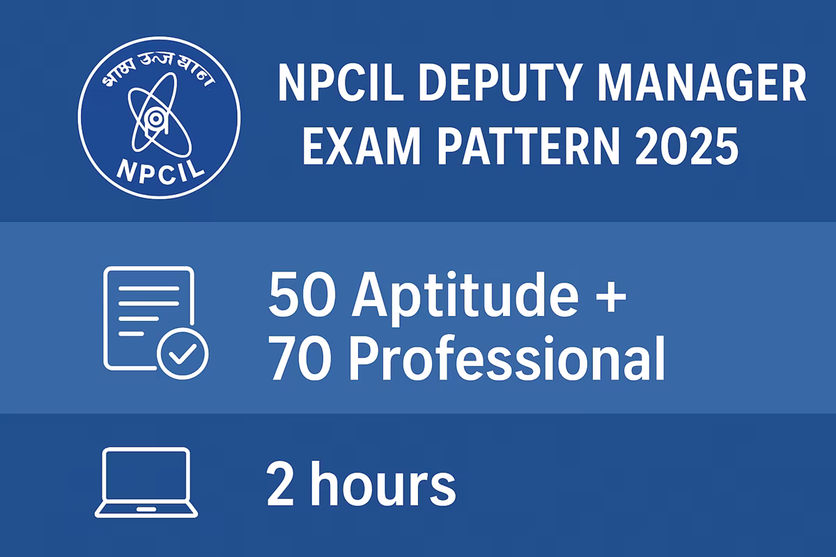 npcil deputy manager exam pattern 2025, what is the exam pattern for npcil deputy manager exam 2025?