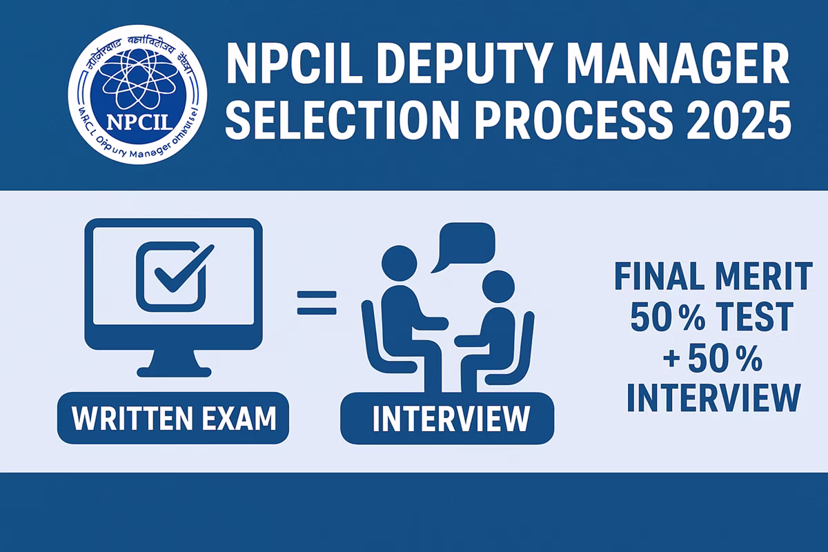 npcil deputy manager selection process 2025