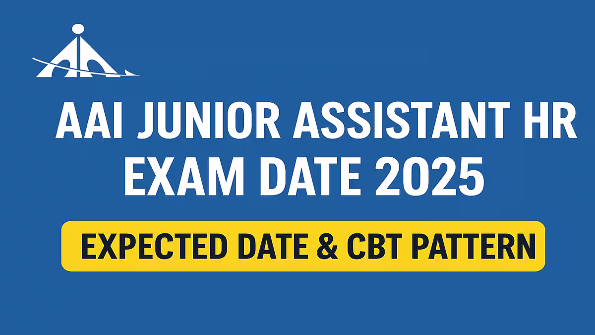 aai junior assistant hr exam date 2025